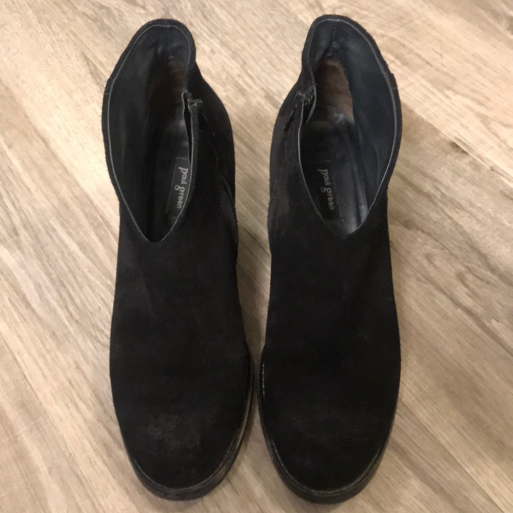 PAUL GREEN black suede boots - Picture 2 of 12